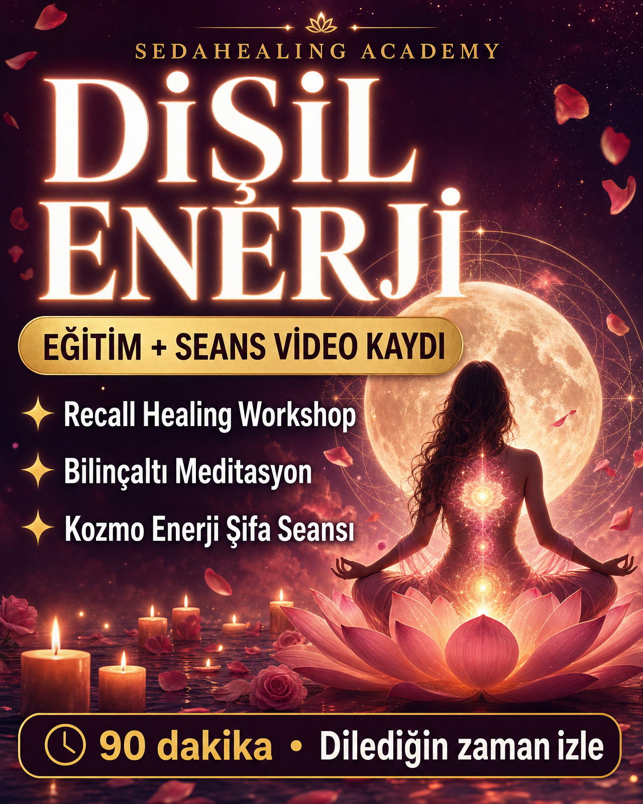 Dişil Enerji – Eğitim + Seans Video Kaydı